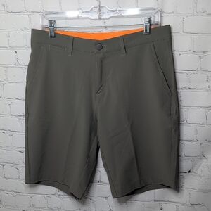 Macade Slim Fit Golf Shorts In Olive Green 32